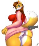 anthro blush bottomwear breasts canid canine chubby_(artist) clothed clothing clothing_lift digital_media_(artwork) disembodied_hand female fox frogger fur green_eyes hair hi_res leona_(frogger) looking_at_viewer mammal multicolored_body multicolored_fur open_mouth simple_background skirt skirt_lift solo tail two_tone_body two_tone_fur vaginal yellow_body yellow_fur