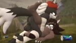 3d_(artwork) ace_(mrfrenchyjackal) anal anal_penetration anthro anus balls bandage bandaged_arm bandaged_leg beret beverage_can big_balls big_penis black_body black_fur brown_body brown_fur canid canine canis clothing digital_media_(artwork) duo fan_character felid feline forest forest_background from_front_position fur genitals hair hat headgear headwear hi_res jackal jackal_squad juicyducksfm long_hair looking_at_another looking_away male male/male mammal mating_press nature nature_background nude open_mouth pallas&#039;s_cat penetration penis plant red_eyes sega sex sonic_the_hedgehog_(series) source_filmmaker_(artwork) tree yellow_eyes
