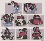 2020 3_toes 4_fingers absurd_res accessory anthro anthro_on_anthro barefoot bear belly between_legs big_butt biped black_hair black_nose black_pawpads blizzard_entertainment blue_clothing blue_shirt blue_topwear body_size_growth bottomless bottomless_anthro bottomless_male bottomwear breasts brown_body brown_claws brown_finger_claws brown_fur brown_toe_claws building building_destruction butt canid canine canis carrying_another claws clothed clothed_anthro clothed_female clothed_male clothing countershade_face countershade_feet countershade_fur countershade_torso countershading destruction dialogue digital_drawing_(artwork) digital_media_(artwork) dipstick_ears duo ear_markings ear_piercing ear_ring english_text extreme_size_difference eyebrows feet female female_anthro finger_claws fingerpads fingers fur gloves_(marking) green_eyes grey_body grey_fur hair hair_accessory hair_sticks hairband hi_res humanoid_hands inner_ear_fluff larger_anthro larger_female leg_markings long_hair looking_down_at_another lying macro_anthro macro_female magic magic_user magicpawz male male/female male_anthro mammal markings monotone_tail multicolored_body multicolored_ears multicolored_fur multicolored_hair navel on_back onomatopoeia open_clothing open_mouth open_shirt open_smile open_topwear overweight overweight_anthro overweight_female pandaren pawpads piercing pink_pawpads pink_tongue plantigrade ponytail red_bottomwear red_clothing red_hair red_topwear ring_piercing rolled_up_sleeves shaded shirt signature simple_background sitting sitting_on_another sitting_on_ground size_difference size_transformation smaller_anthro smaller_male smile socks_(marking) sound_effects speech_bubble standing tail teaselbone teaselbone_(character) teeth text toe_claws toes tongue tongue_out topwear transformation tuft two_tone_body two_tone_fur two_tone_hair warcraft whisker_spots white_body white_claws white_countershading white_eyebrows white_feet white_finger_claws white_fur white_hands white_inner_ear white_toe_claws wolf