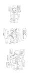  1other absurdres aged_down bang_dream! bang_dream!_it&#039;s_mygo!!!!! carrying carrying_person chinese_text commentary greyscale highres jacket joker_(jjjokerrr233) long_hair medium_hair monochrome necktie shiina_taki stuffed_animal stuffed_toy teddy_bear time_paradox translation_request yahata_umiri 