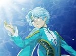  bad_id bad_pixiv_id circlet male_focus mikleo_(tales) open_mouth purple_eyes silver_hair solo tales_of_(series) tales_of_zestiria toshiharu_(s_narutoshi) underwater 