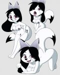  2025 all_fours anthro arctic_fox black_hair breasts butt caden_reigns canid canine canis digital_media_(artwork) dipstick_ears dipstick_tail ear_markings female fox fur genitals hair half-closed_eyes heart_pubes heart_symbol heart_tattoo hi_res jasmine_(themadcatter) kneeling long_hair mammal markings multicolored_body multicolored_ears multicolored_fur multicolored_tail narrowed_eyes navel nipple_piercing nipples nude open_mouth piercing pubes pubic_tattoo simple_background smile solo tail tail_markings tattoo tongue true_fox vulva white_body white_fur 