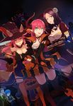  6+boys :d :o animal_ears bat black_hair blue_eyes blue_hair breasts brown_hair caster caster_(fate/zero) cleavage commentary cu_chulainn_(fate/grand_order) demon_tail dress dual_persona earrings ears_through_headwear elizabeth_bathory_(fate)_(all) elizabeth_bathory_(halloween)_(fate) fate/apocrypha fate/extra fate/extra_ccc fate/grand_order fate/stay_night fate/zero fate_(series) fox_ears halloween_costume hans_christian_andersen_(fate) hat highres horns hsin jewelry lancer large_breasts leonardo_da_vinci_(fate/grand_order) lord_el-melloi_ii medium_breasts mephistopheles_(fate/grand_order) multiple_boys multiple_girls night night_sky nursery_rhyme_(fate/extra) older open_mouth pink_hair pointy_ears pumpkin sky smile tail tamamo_(fate)_(all) tamamo_no_mae_(fate) thighhighs trait_connection twintails waver_velvet william_shakespeare_(fate) witch_hat wolfgang_amadeus_mozart_(fate/grand_order) yellow_eyes zettai_ryouiki 