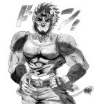 abs absurd_res alternate_species anthro belt biceps blue_body blue_fur blue_hair clothed clothed_anthro clothed_male clothing efradraws english_description eyebrows eyelashes fangs felid fur furrification graphite_(artwork) green_eyes hair hi_res jojo&#039;s_bizarre_adventure jonathan_joestar lion male male_anthro mammal mane mane_hair muscular muscular_anthro muscular_male pantherine purple_background shoulder_pads simple_background sketch solo teeth thick_eyebrows torn_clothing traditional_media_(artwork)