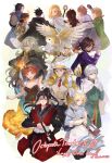  6+boys 6+girls agnea_bristarni alfyn_greengrass animal_ears arm_up aubz backpack bag bird black_capelet black_coat black_hair black_hairband blonde_hair blue_eyes breasts brown_hair brown_hat brown_suit cape capelet castti_florenz clenched_hand coat collared_shirt commentary copyright_name corset cyrus_albright dated double-parted_bangs dress earrings english_commentary everyone facial_hair flower glasses gloves green_eyes grey_hair h&#039;aanit_(octopath_traveler) hair_flower hair_ornament hairband hat high_ponytail highres hikari_ku holding holding_bag holding_flame holding_staff holding_sword holding_weapon hoop_earrings index_finger_raised jacket jewelry long_hair looking_at_viewer mahina_(octopath_traveler) mature_male medium_breasts medium_hair multiple_boys multiple_girls mustache necktie nurse nurse_cap ochette_(octopath_traveler) octopath_traveler octopath_traveler_i octopath_traveler_ii olberic_eisenberg open_clothes open_jacket ophilia_clement osvald_v._vanstein owl partitio_yellowil ponytail primrose_azelhart purple_dress red_flower red_necktie red_rose rose shirt smile staff standing suit sword temenos_mistral throne_anguis tressa_colzione weapon white_cape white_gloves white_hair white_hat white_shirt yellow_jacket 