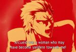  1boy artist_request char's_counterattack char_aznable collared_shirt english_text fangs gundam hair_slicked_back looking_at_another male_focus meme michael_roa_valdamjong open_clothes open_shirt parody red_eyes scene_reference shirt source_request sweat tsukihime tsukihime_(remake) vampire 