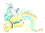 animal_genitalia arms_tied bdsm bondage bound butt dragon feral genital_slit genitals legs_tied litledragon lubricated male mythological_creature mythological_scalie mythology presenting presenting_hindquarters scalie seawing_(wof) solo solo_focus wing_bondage wings_of_fire