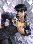  black_hair gakuran higashikata_jousuke jojo_no_kimyou_na_bouken kawiku male_focus pompadour school_uniform solo 