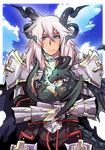  dragon dragon_boy dragon_horns dragon_tail dragon_wings fate/apocrypha fate/grand_order fate_(series) green_eyes horns maho_(boku_no_kao_wo_otabeyo) male_focus monster_boy siegfried_(fate) solo tail wings 