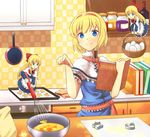  alice_margatroid bad_id bad_pixiv_id baking basket blonde_hair blue_eyes book bow capelet cookie cookie_cutter cooking doll egg engrish food frying_pan hair_bow hairband kitchen mixing_bowl oven_mitts pointing ranguage shanghai_doll short_hair smile solo touhou tsuchifumazu whisk 