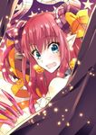  blue_eyes claws detached_sleeves elizabeth_bathory_(fate) elizabeth_bathory_(fate)_(all) elizabeth_bathory_(halloween)_(fate) fate/extra fate/extra_ccc fate/grand_order fate_(series) highres horns kon_manatsu long_hair pink_hair pointy_ears solo two_side_up 