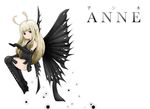  anne_(bravely_second) antennae blonde_hair blue_eyes bravely_default:_flying_fairy bravely_default_(series) bravely_second:_end_layer butterfly_wings character_name elbow_gloves fairy gloves leotard long_hair pointy_ears simple_background smile solo thighhighs white_background wings yayoihiro 