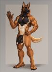 2025 5_fingers 5_toes abs anthro areola artist_logo balls bedroom_eyes biceps big_balls big_muscles big_penis biped black_areola black_body black_claws black_fur black_lips black_nipples black_nose black_pawpads black_penis border broad_shoulders brown_body brown_eyes brown_fur calf_muscles canid canine canis chest_tuft classicmuzzle_(artist) claws connor_(spicypoptart) crotch_tuft deltoids domestic_dog feet finger_claws fingers flaccid forearm_muscles fur genitals gesture grey_border hand_on_hip hand_pawpads herding_dog humanoid_genitalia humanoid_penis lips logo looking_at_viewer male male_anthro malinois_dog mammal multicolored_body multicolored_fur muscular muscular_anthro muscular_male narrowed_eyes navel neck_tuft nipples nude nude_anthro nude_male open_mouth pastoral_dog pawpads paws pecs penis plantigrade pose pubes quads seductive shaded shadow sharp_teeth sheepdog simple_background smile snout solo standing tail teeth thick_penis toe_claws toes triceps tuft vein veiny_penis watermark waving waving_at_viewer whisker_spots white_body white_fur