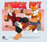  absurd_res anthro bodily_fluids canid canine cum cumshot defeated dominant dominant_male duo ejaculation feet felid fight fighting_pose fox game_over game_over_screen gameplay_mechanics genital_fluids hi_res hindpaw humanoid humiliation introvertedpooch karate karate_outfit keikogi kick leopard male male/male mammal martial_arts_uniform pantherine pawpads paws pose soles sportswear taiwan_coolfox unconscious 