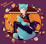  akita_toushirou animal_ears aqua_hair atsushi_toushirou black_hair blonde_hair blue_eyes brown_eyes brown_hair candy engrish fangs food glasses gokotai hakata_toushirou halloween happy_halloween hat highres hirano_toushirou hiroe_(305410) honebami_toushirou horns ichigo_hitofuri jack-o'-lantern lollipop maeda_toushirou male_focus midare_toushirou namazuo_toushirou necktie ofuda open_mouth pink_hair purple_eyes ranguage smile tail touken_ranbu white_hair witch_hat wolf_ears wolf_paws wolf_tail yagen_toushirou yellow_eyes 