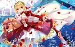  aestus_estus ahoge blonde_hair bubble fate/extra fate_(series) green_eyes lion nero_claudius_(fate) nero_claudius_(fate)_(all) puyue solo 