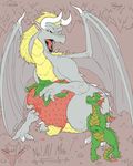  angry dracorex dragon fur furred_dragon greldon invalid_color mine nacht_(artist) pouting rangarig_rex scalie strawberry tagme 