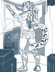  2015 angrboda anthro clothed clothing feline female leopard mammal monochrome plantigrade sketch solo space suit 