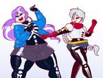  bone chubby clothing costume diamond_tiara_(mlp) friendship_is_magic hair halloween holidays human humanized mammal multicolored_hair my_little_pony papyrus_(undertale) sans_(undertale) secretgoombaman12345 silver_spoon_(mlp) skeleton undertale video_games 