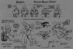  2015 ankh anklet anthro anubian_jackal anubis backsack balls bracelet butt canine clothed clothing convenient_censorship cub deity egyptian english_text falling fangs fur grey_background half-dressed harmarist headdress jackal jewelry jewels kneeling looking_at_viewer male mammal melee_weapon model_sheet monochrome multiple_poses navel nude open_mouth pose raised_tail shield simple_background solo spirit standing sword text thong tongue topless turnaround weapon wisps young 