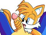 2_tails age_difference anthro blue_eyes blue_fur canine cub erection fellatio fox foxkai fur licking male male/male mammal miles_prower multiple_tails oral orange_fur penis sex sonic(series) sonic_(series) sonic_the_hedgehog spread_legs spreading tongue tongue_out young 