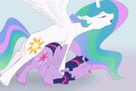  2015 abdominal_bulge animal_genitalia animated balls bri-sta cutie_mark dickgirl dickgirl/female duo equine eyes_closed female friendship_is_magic fur hair horn horsecock intersex intersex/female long_hair mammal multicolored_hair my_little_pony open_mouth penetration penis princess_celestia_(mlp) purple_eyes purple_fur purple_hair tongue tongue_out twilight_sparkle_(mlp) vaginal vaginal_penetration winged_unicorn wings wodahseht 