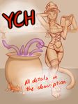  2015 anthro breasts cat clothed clothing fan_character feline female fur hair mammal reaper3d solo tentacles ych 