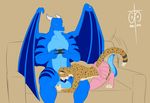  dragon feline fellatio freckles_(artist) girly male male/male mammal oral sex tabra tagme 