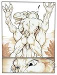  anthro anthro_on_feral armband back bestiality chris_sawyer comic dinosaur feline female feral interspecies larger_feral male male/female mammal nude penetration predator/prey_relations prey_for_me_(comic) raptor saber-toothed_cat scalie size_difference smaller_male toned vaginal vaginal_penetration 