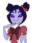  2015 :3 alpha_channel arachnid arthropod clothing female jrvanesbroek monster_girl muffet portrait purple_eyes solo spider spider_girl undertale video_games 