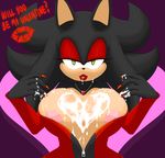  &lt;3 2015 anthro areola big_breasts breasts cleavage clothed clothing cum cum_on_breasts cum_on_face erect_nipples fan_character female hedgehog hi_res huge_breasts looking_at_viewer mammal messy nipple_slip nipples ravnic smile solo sonic_(series) var_(ravnic) 
