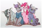  2015 annoyed blush cute earth_pony equine female feral friendship_is_magic horse inuhoshi-to-darkpen limestone_pie_(mlp) mammal marble_pie_(mlp) maud_pie_(mlp) my_little_pony pinkie_pie_(mlp) pony smile 