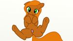  alis_toohs anus bryanshoot equine fan_character female feral green_eyes horse mammal my_little_pony pony pussy simple_background solo white_background 