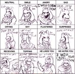  2015 asriel_dreemurr blush caprine clothing english_text fur goat long_ears male mammal monochrome monster narija nude solo tears text undertale video_games 