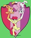  2015 apple_bloom_(mlp) cub cutie_mark cutiemark_crusaders equine female friendship_is_magic group handstand horse liquidrabbit mammal my_little_pony pony scootaloo_(mlp) sweetie_belle_(mlp) young 