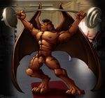  alternate_version_available anthro balls cat claw_(gargoyles) disney feline gargoyle gargoyles humanoid_penis looking_at_veiwer male mammal maxx777 muscular nude penis solo tiger uncut 