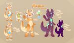 2018 anthro barefoot bioluminescence blush color_swatch eyebrows feet glowing hi_res kangaroo kemotobi macropod male mammal mango_(kemotobi) marsupial model_sheet nude one_eye_closed plantigrade simple_background smile solo tribal