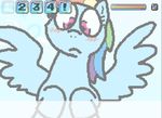  animal_genitalia animated banned_from_equestria blush cloud dialogue equine fan_character female friendship_is_magic hair horse horsecock male male/female mammal multicolored_hair my_little_pony pegasus penis pokehidden pony rainbow_dash_(mlp) text throbbing wings 