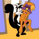  anal anal_penetration balls duo erection evil_grin feet grin hat ladysomnambule looney_tunes male male/male mammal paws penetration penis pep&eacute;_le_pew rodent secret_squirrel sex skunk smile squirrel warner_brothers 