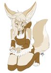  ambiguous_gender canine cas casualfennec clothing fennec fox girly legwear maaia maid maid_uniform mammal skirt solo stockings uniform 