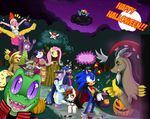  angel_(mlp) anthro applejack_(mlp) blossom candy clothing cloud cosplay costume crossover discord_(mlp) door fluttershy_(mlp) food friendship_is_magic gummy_(mlp) halloween happy hat holidays looking_at_viewer mario_bros michael_jackson miles_prower moon my_little_pony night nintendo pinkie_pie_(mlp) pipsqueak_(mlp) pumpkin rainbow_dash_(mlp) rarity_(mlp) sonic_(series) sonic_the_hedgehog spike_(mlp) sssonic2 twilight_sparkle_(mlp) video_games 