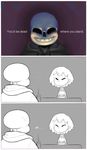  awkward bone candle clothing comic crying dialogue english_text fire frisk_(undertale) grim hair hoodie human incogni mammal sans_(undertale) skeleton smile tears text undertale video_games 