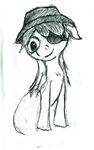  apple_bloom_(mlp) cute derpsickle earth_pony equine eye_patch eyewear female friendship_is_magic future_apple_bloom hat horse mammal my_little_pony pony sketch 