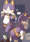 2025 absurd_res animal_crossing bigoyatsu bikini bulge butt butt_focus censored clothed clothing detailed_bulge domestic_cat duo emanata erection felid feline felis femboy genitals hi_res humanoid_genitalia humanoid_penis ineffective_censorship kemono looking_at_viewer looking_back looking_back_at_viewer male mammal multiple_shots navel nintendo one_leg_up open_mouth paw_pose penis pose presenting presenting_hindquarters raised_leg rover_(animal_crossing) skimpy solo_focus swimwear taking_picture two-piece_swimsuit