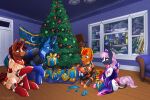 3:2 castle chair christmas christmas_decorations christmas_lights christmas_tree clothing cuff_(restraint) dated digital_media_(artwork) equid equine female feral fireheart flag floor furniture gift hasbro hi_res holidays horn inside latex latex_clothing latex_legwear latex_skinsuit legwear male mammal miramore mythological_creature mythological_equine mythology optimus_prime pegasus phonograph plant queen_lunaria restraints signature skinsuit smile snow snowing snowing_outside tail takara_tomy tight_clothing toy transformers tree winged_unicorn wings wings_tied wood wood_floor