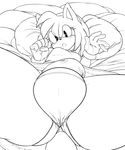  2015 amy_rose anthro argento black_nose blush breasts bulge butt chubby clothed clothing collaboration dickgirl dress gloves hair hedgehog intersex lying mammal monochrome nude on_back panties penis_outline short_hair soina solo sonic_(series) spread_legs spreading thick_thighs underwear 