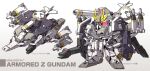  alternate_color armor beam_cannon beam_rifle chibi color_variation commentary_request double_beam_cannon energy_gun full_armor glowing glowing_eye gun gundam hyper_mega_launcher mecha mecha_focus missile missile_pod mobile_suit no_humans red_eyes redesign reference_sheet robot science_fiction sd_gundam shoulder_cannon standing susagane v-fin wave_rider weapon white_background zeta_gundam zeta_gundam_(mobile_suit) 