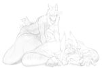  2015 age_difference anal anthro asgore_dreemurr asriel_dreemurr blush caprine custard_apples fangs father father_and_son from_behind goat incest male male/male mammal monochrome monster nude obese overweight parent royalty sex size_difference small_dom_big_sub son thick_thighs undertale video_games 