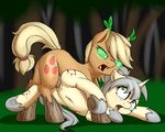  2015 applejack_(mlp) bite_marks blonde_hair blood cutie_mark duo earth_pony equine fan_character fangs fearingfun female feral forced friendship_is_magic fur green_eyes hair hi_res hooves horn horse male male/female mammal my_little_pony navel open_mouth orange_fur penetration penis pony pussy rape sex tears unicorn vaginal vaginal_penetration 