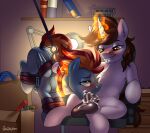 animal_genitalia animal_penis balls bdsm bite biting_lip blush bodily_fluids bondage bound brown_eyes cum cum_from_nose cum_in_mouth cum_in_nose cum_inside cum_on_balls cum_on_own_balls cum_on_self deep_throat duo echoerr equid equine equine_genitalia equine_penis fan_character feral fluffy fluffy_chest genital_fluids genitals hasbro hi_res horn horn_jewelry horn_ring jedayskayvoker jewelry lamp legs_tied magic magic_aura magic_user male male/male mammal medial_ring metronome_circuit my_little_pony mythological_creature mythological_equine mythology neck_bulge oral oral_penetration pegasus penetration penis raised_tail ring_(jewelry) sex sitting suspension suspension_bondage tail tail_bondage tail_tied unicorn wings